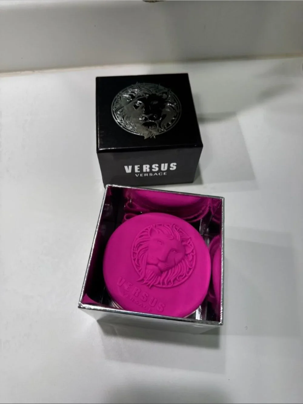 Versus Versace Hot Pink Fire Island Lion Silicone Strap Watch, 39mm